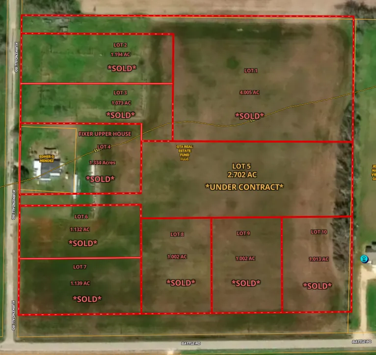 Available lots for sale in Beasley, TX