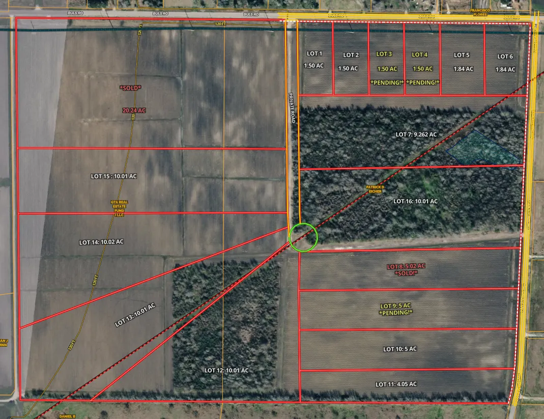 Available lots for sale in Beasley, TX