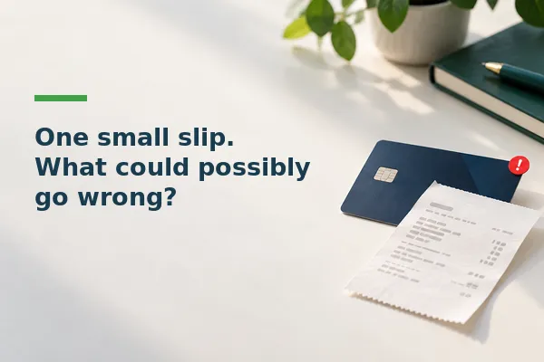 One small slip. What could possibly go wrong?