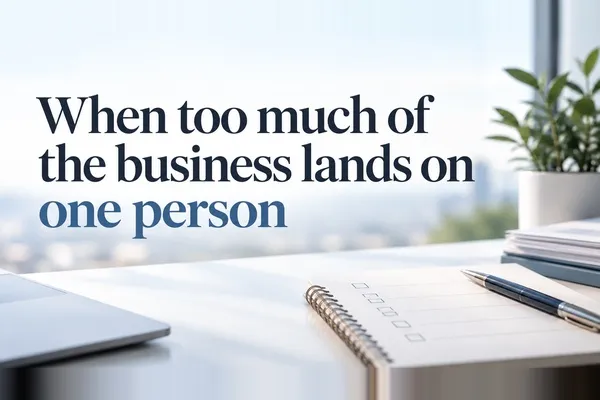 When Too Much of the Business Lands on One Person