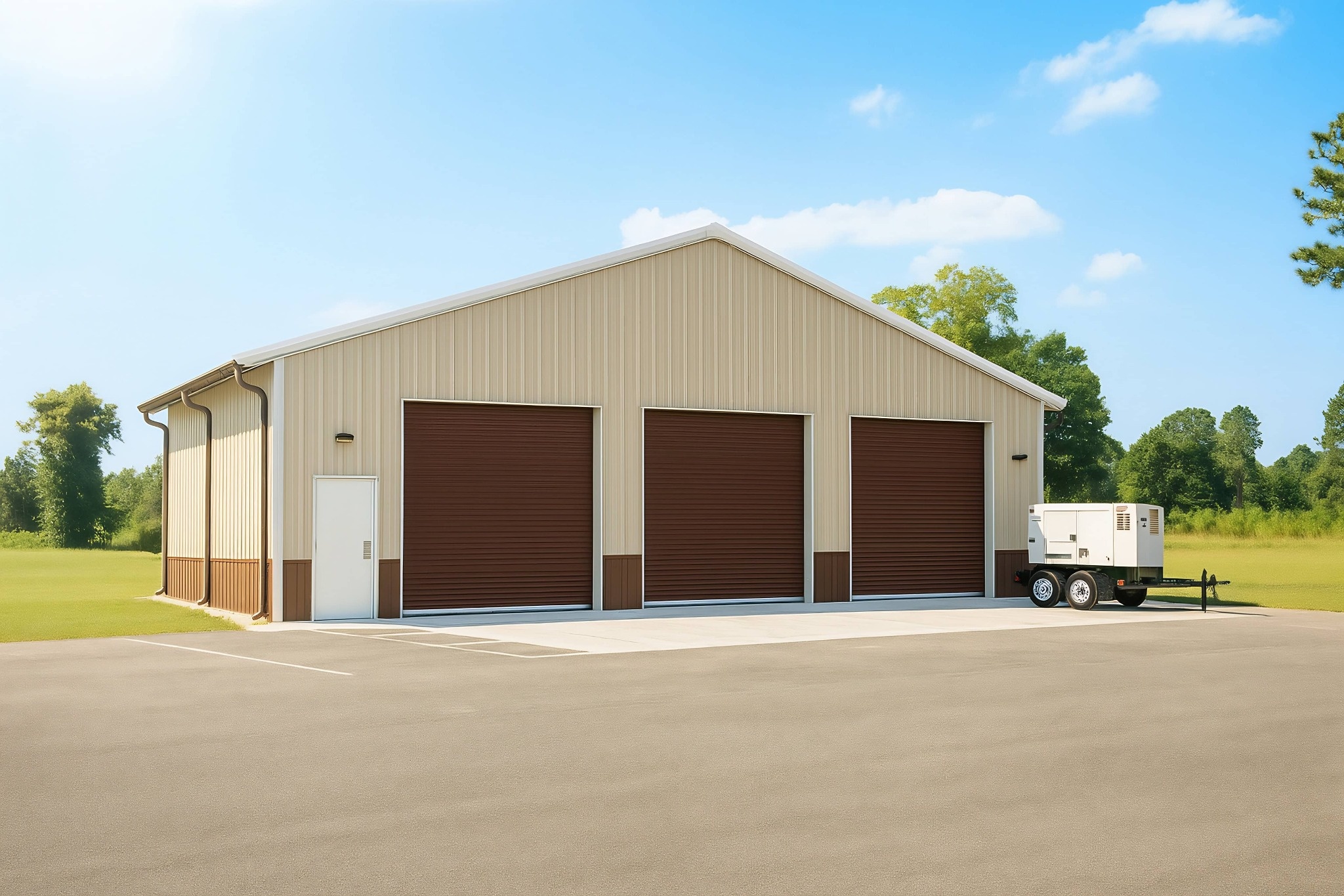 Durable pre-engineered metal building designed by Springfield Metal Buildings