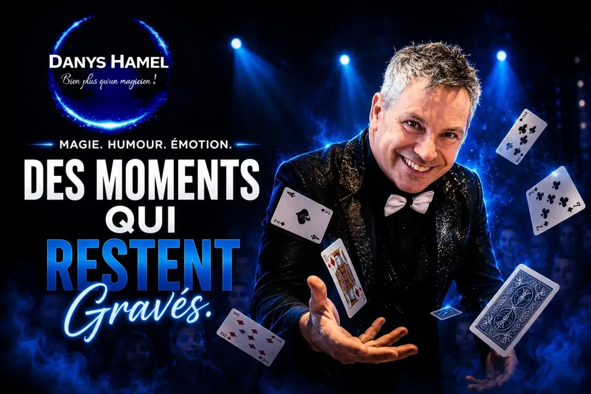 Magicien Danys Hamel, des moments qui restent gravés