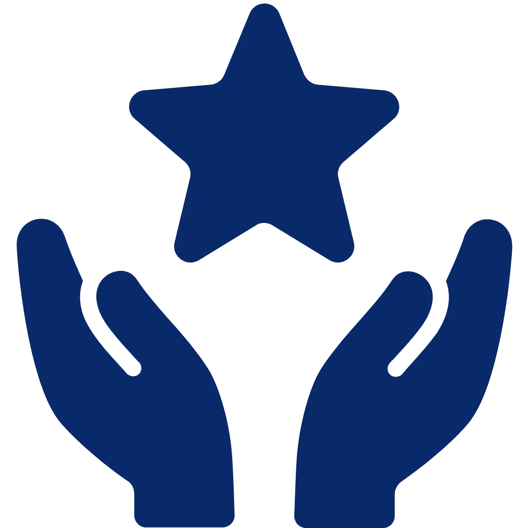 Hands Holding Star Icon