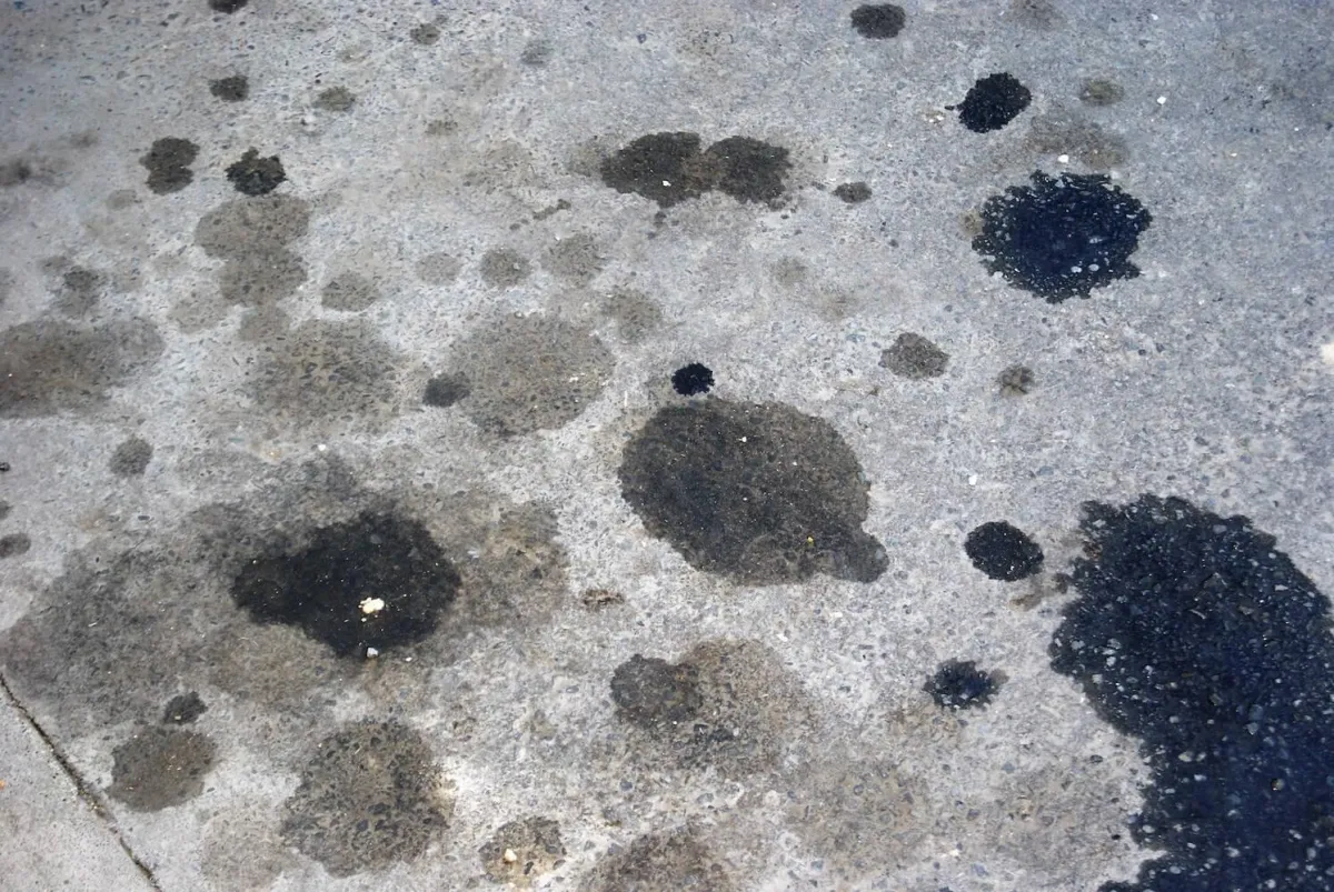 Oil Stains on Driveway