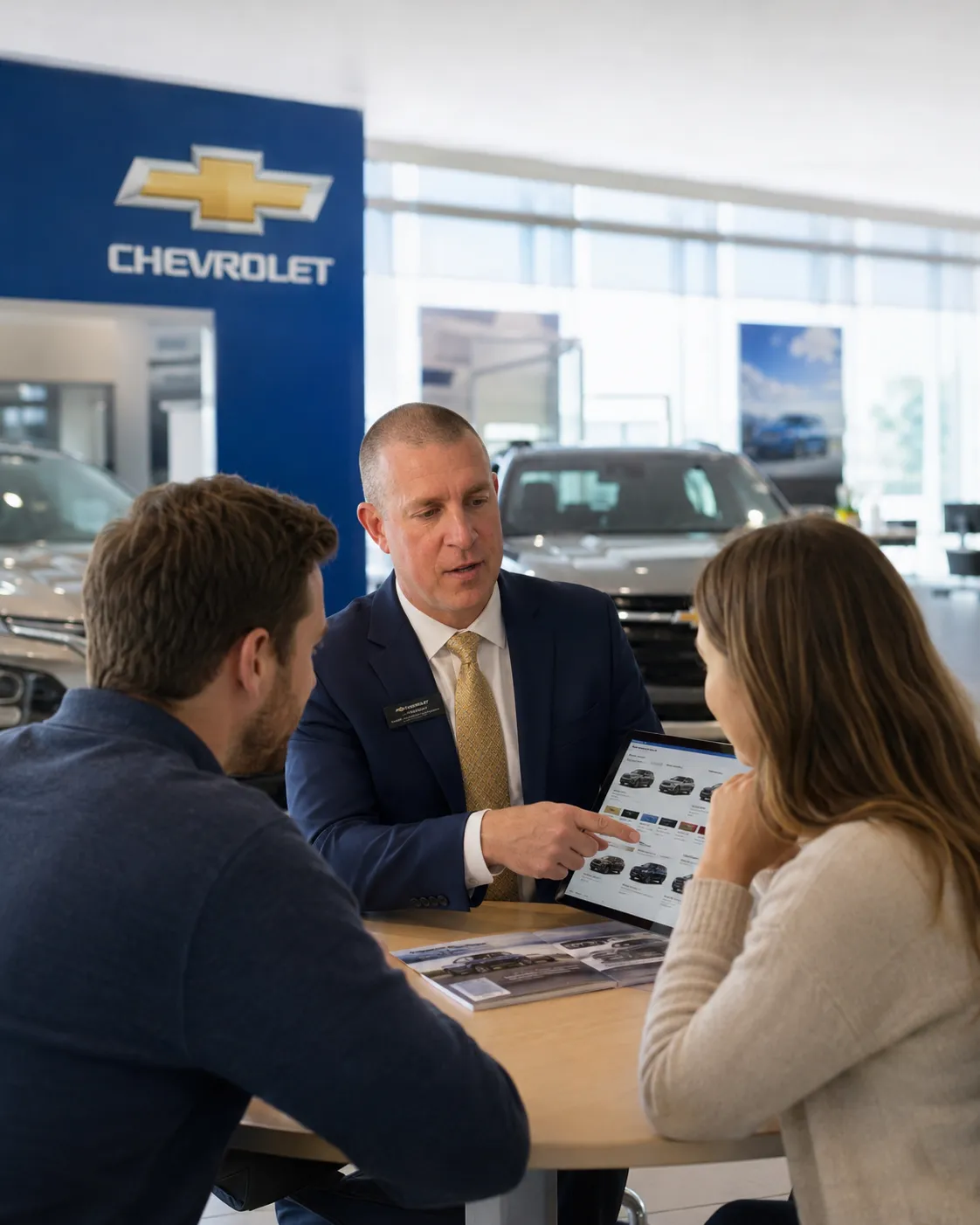 Luxury vehicle being serviced quickly
