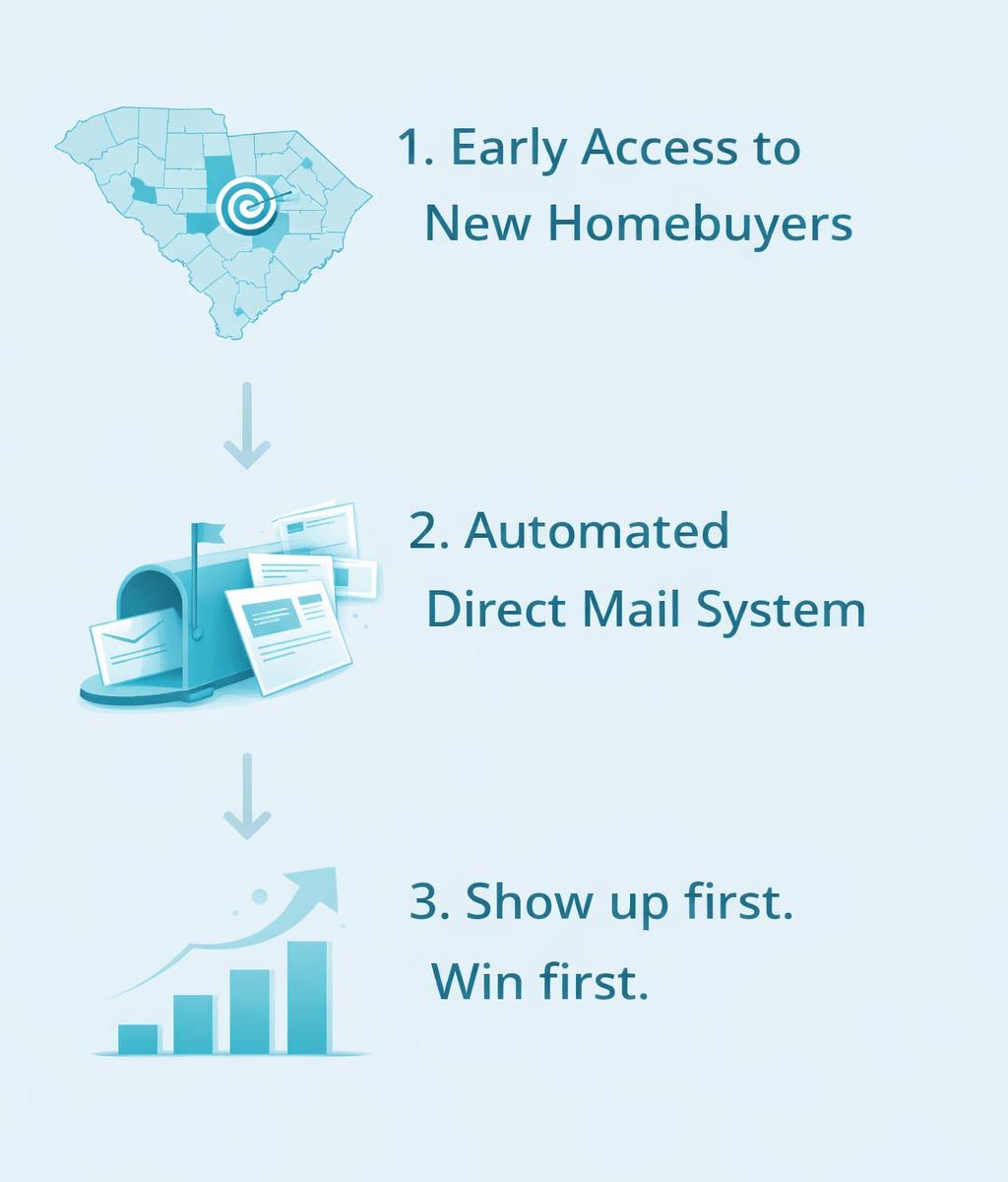Dashboard showing marketing performance from new homebuyer campaigns