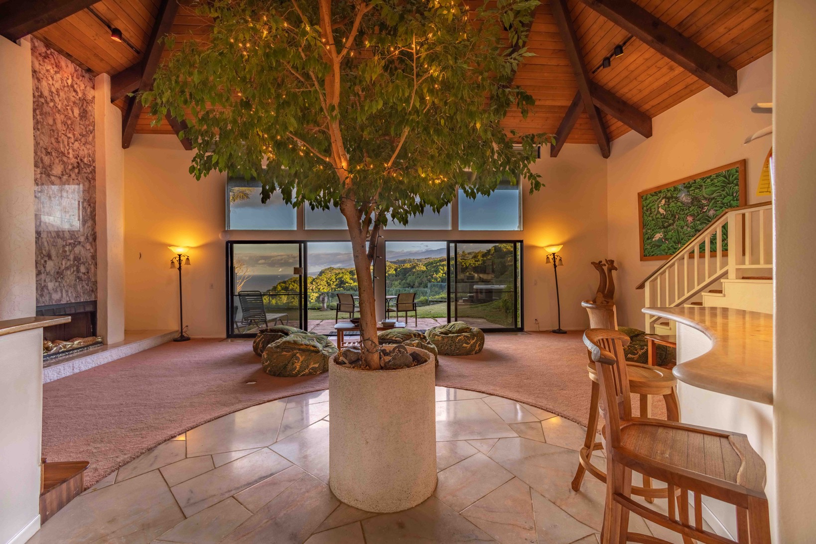 brown dried leaves on ground with trees