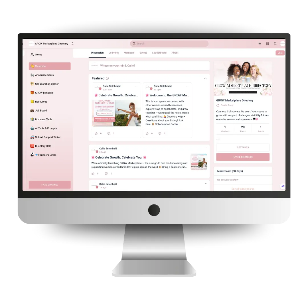 GROW Profile Links Mockup