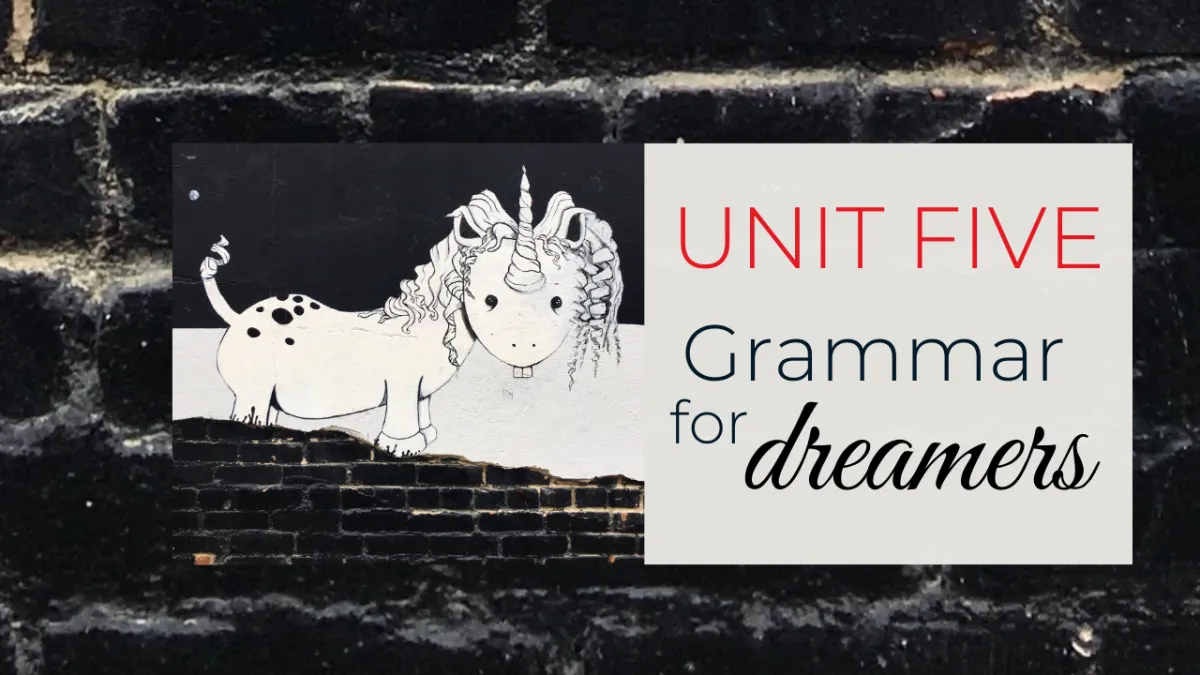 Unit five: Grammar for dreamers