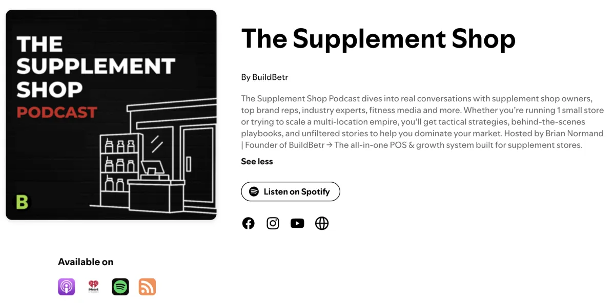 The Supplement Shop Podcast