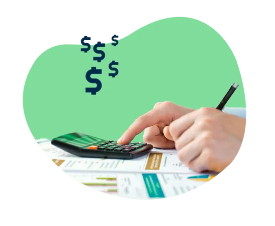 Person using a debt elimination calculator to track payments, interest impact, and calculate an exact debt free date