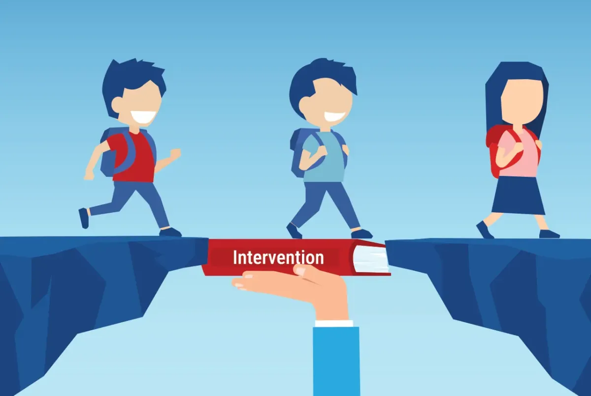 printed sticky notes glued on board