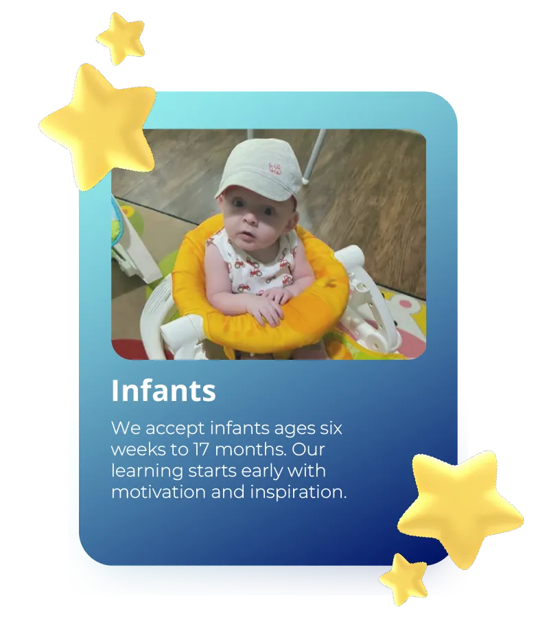 Crescent City Academy Web Card - Infants, 6 weeks to 17 months