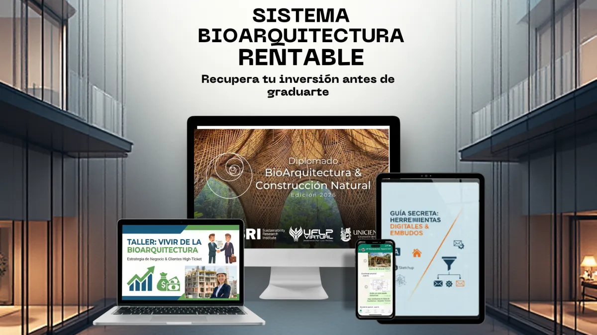 A diverse group of young architects and builders in a sustainable workspace