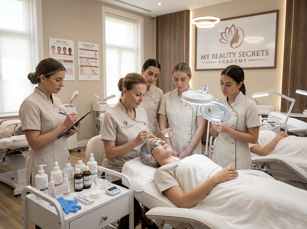 A group of people standing around a woman in a hospital bed