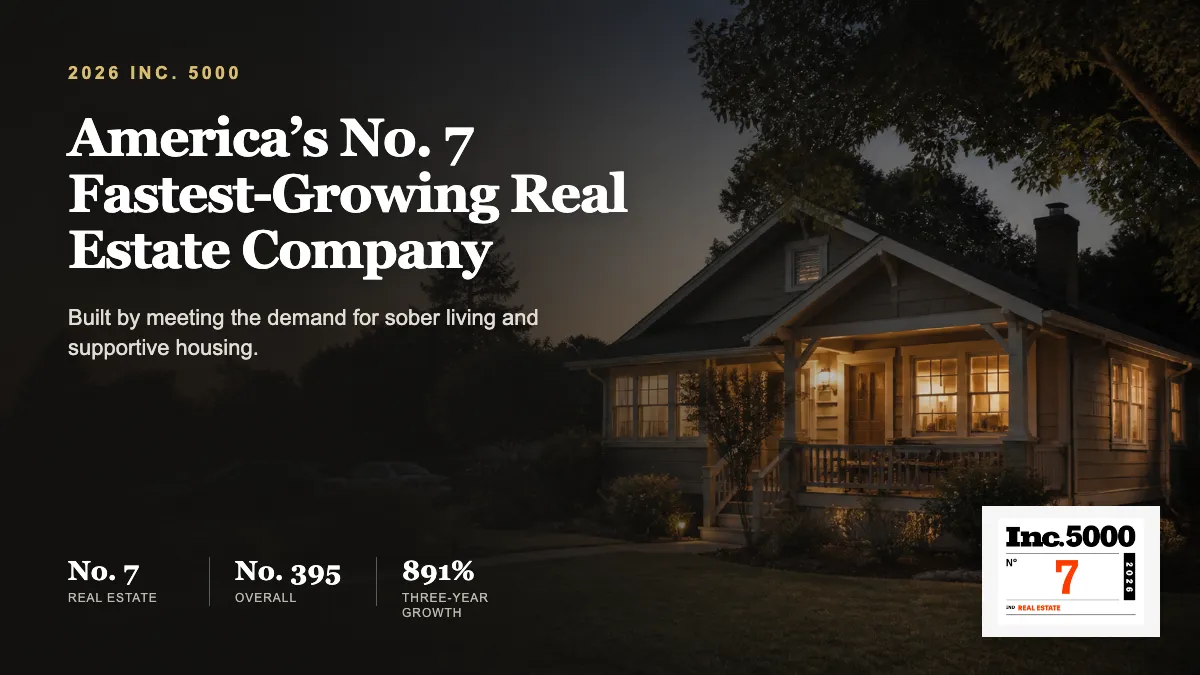 Andrew Lamb's Sober Living Company Named America's No. 7 Fastest-Growing Real Estate Company on the 2026 Inc. 5000