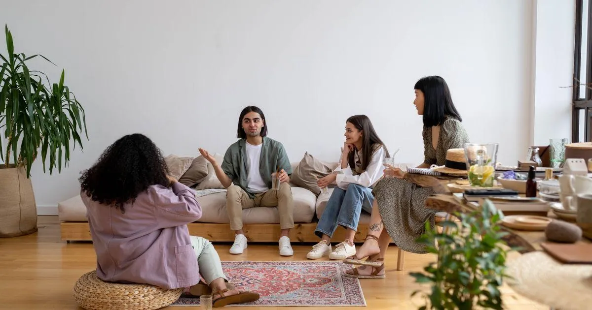 Sober living operator having a welcoming conversation with prospective residents