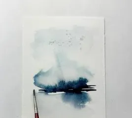 Storm-inspired artwork representing emotional journey