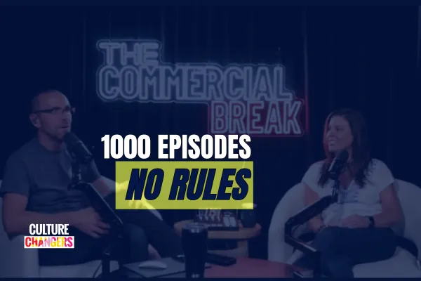 1000 episodes. No rules. The Commercial Break with Bryan Green and Krissy Hoadley