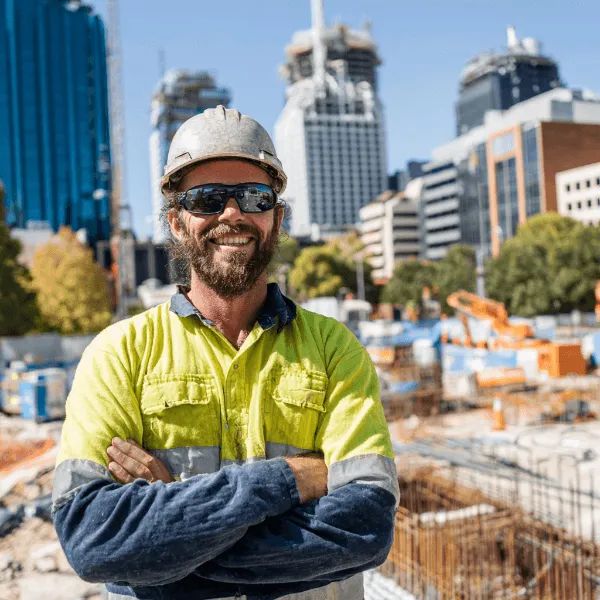 Residential construction supervisor in Perth overseeing building works, representing site management and quality control on residential projects in Western Australia