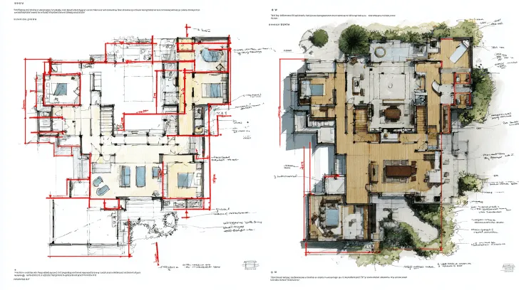 Home design consultation in Sorrento identifying layout problems and improving room flow for new coastal home