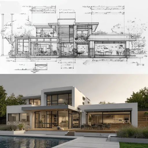 Designer Selection Assistance reviewing residential building plans with a designer in Claremont Perth