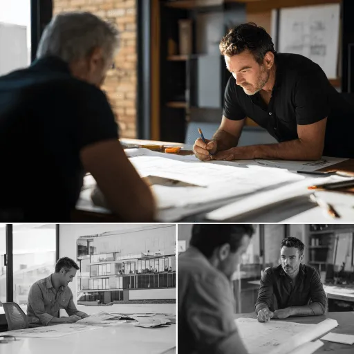 Designer Selection Assistance reviewing residential building plans with a designer in Claremont Perth