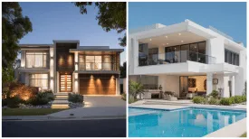 Custom Home Design Advice comparing contemporary two storey home designs to guide early design decisions in Wembley Downs Perth
