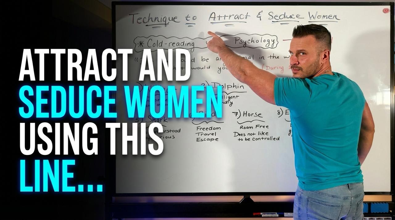 Man cold reading a woman on a first date using psychology technique