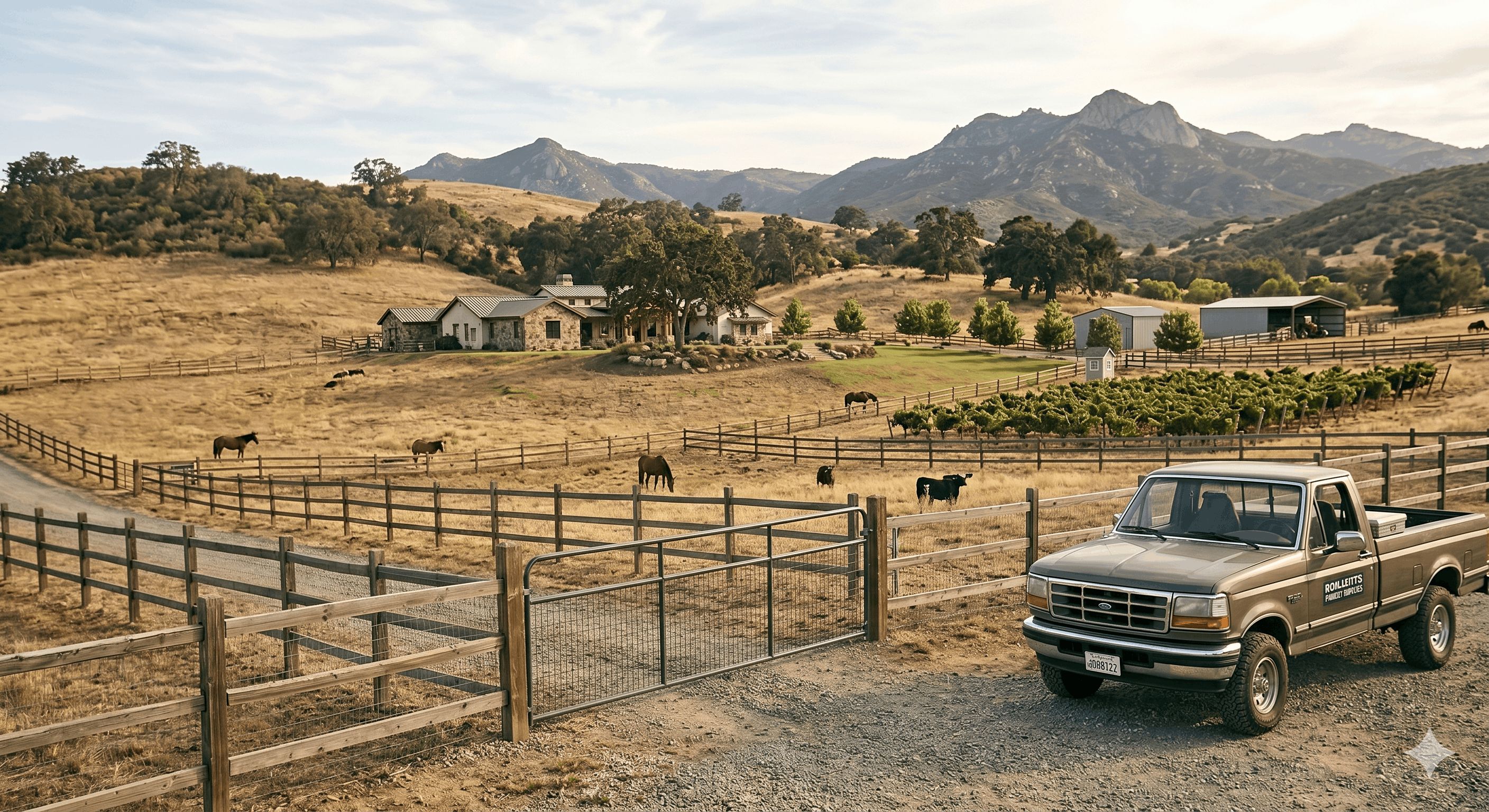 Rural East County property with acreage, fencing, and mountain views in Alpine