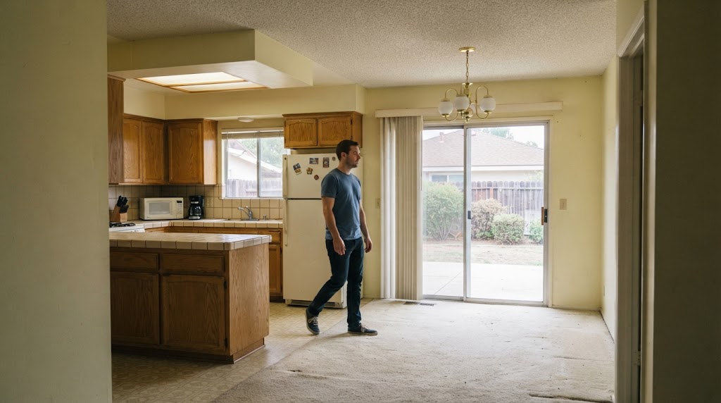 Dated San Diego home with older finishes and cosmetic updates needed but strong renovation potential