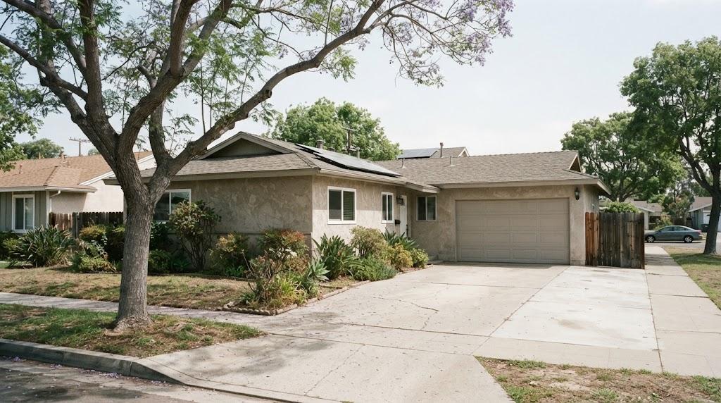 Well-maintained older San Diego home with mature landscaping representing condition, character, and long-term resale value
