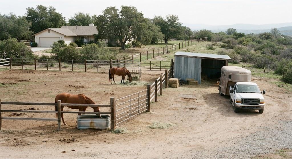 Horse property in Alpine California with usable acreage, fencing, equestrian facilities, and East County foothills