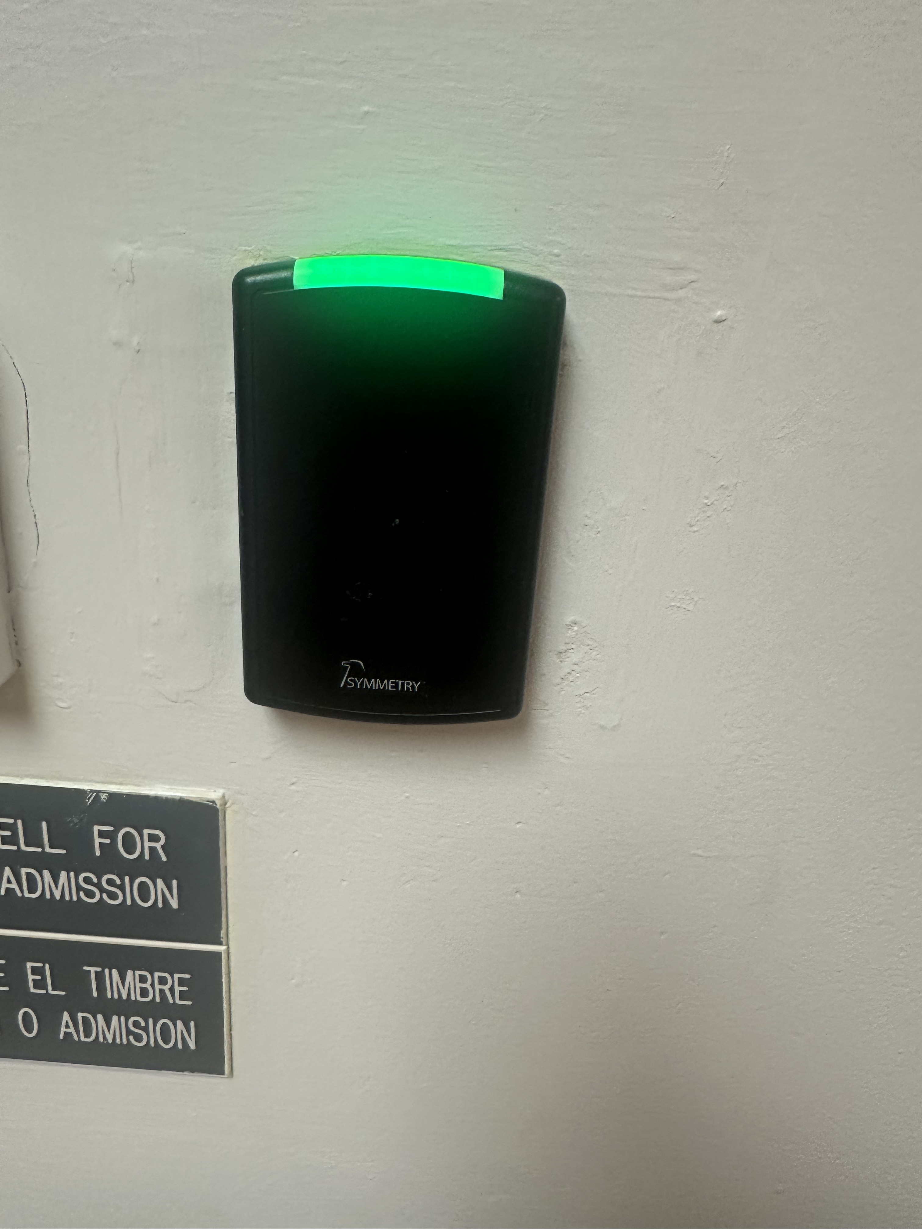 card reader installed