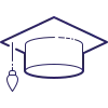 graduation cap icon