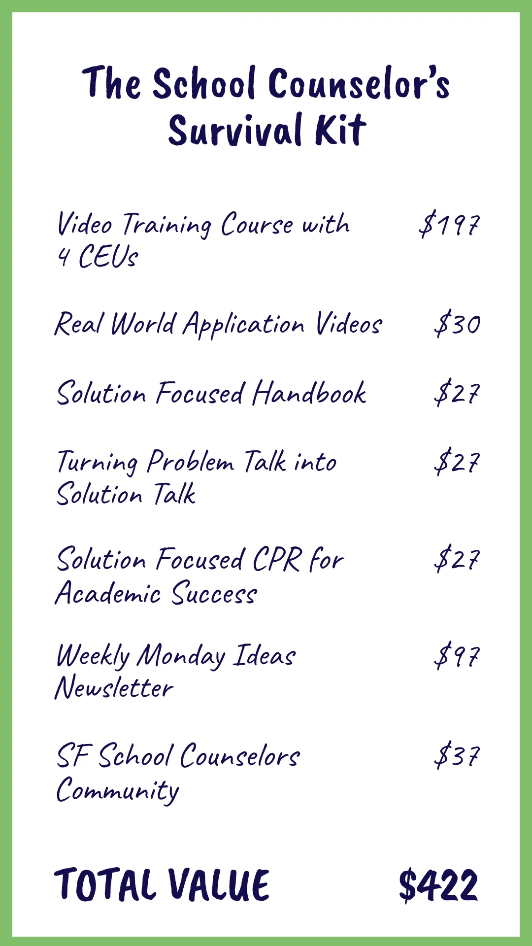 School Counselor's Survival Kit Value Stack