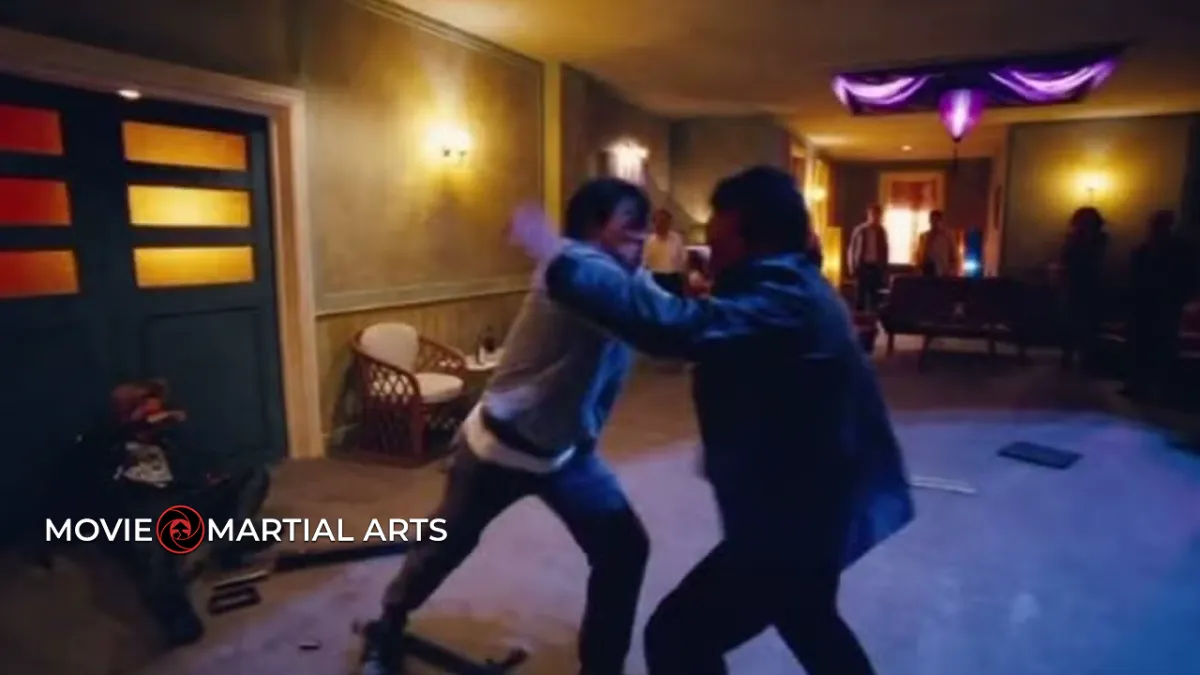 Tony Jaa performing a long single-take Muay Thai fight scene in The Protector.