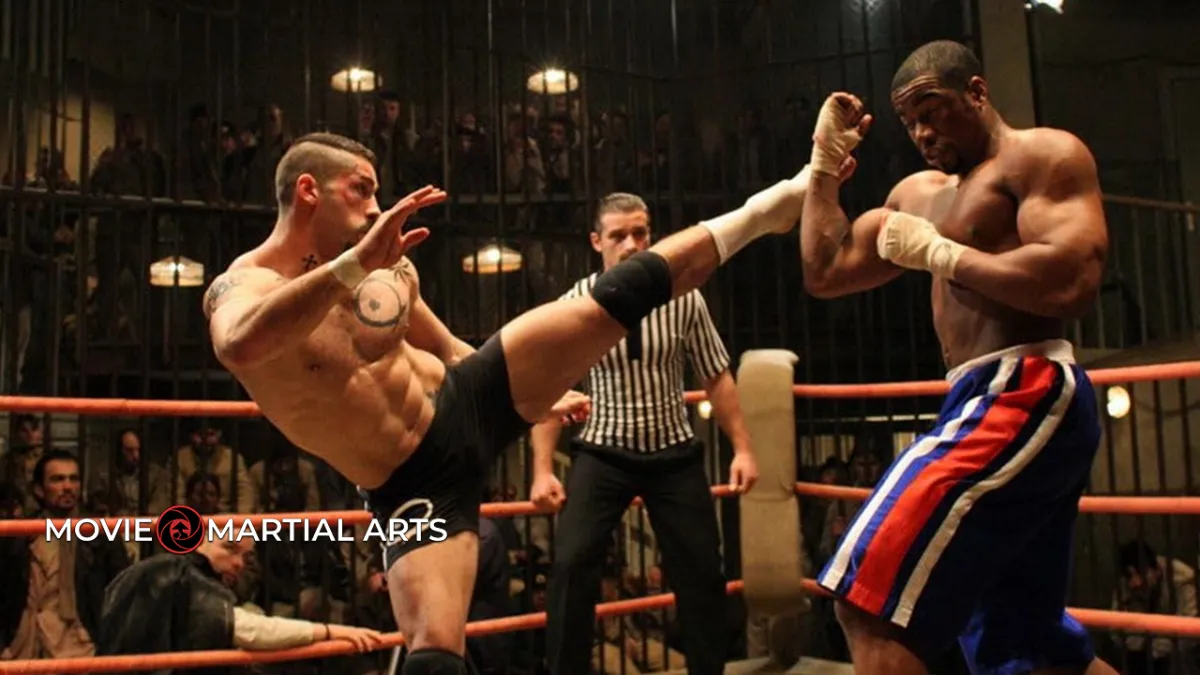 Undisputed II: Last Man Standing  Trick-heavy spinning kicks highlight modern choreography.