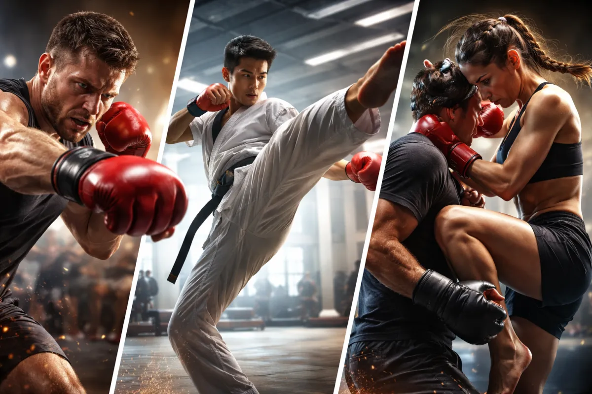 Martial Art syles in action