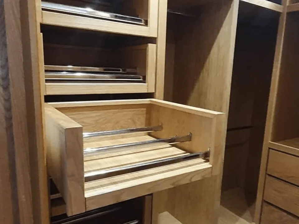 Bespoke fitted wardrobes that we fitted in a house in Carmarthenshire