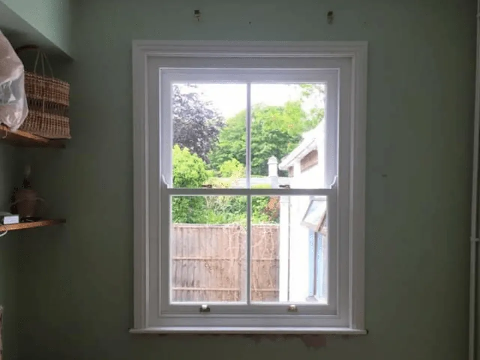 A box sash window that our joiners built and fitted