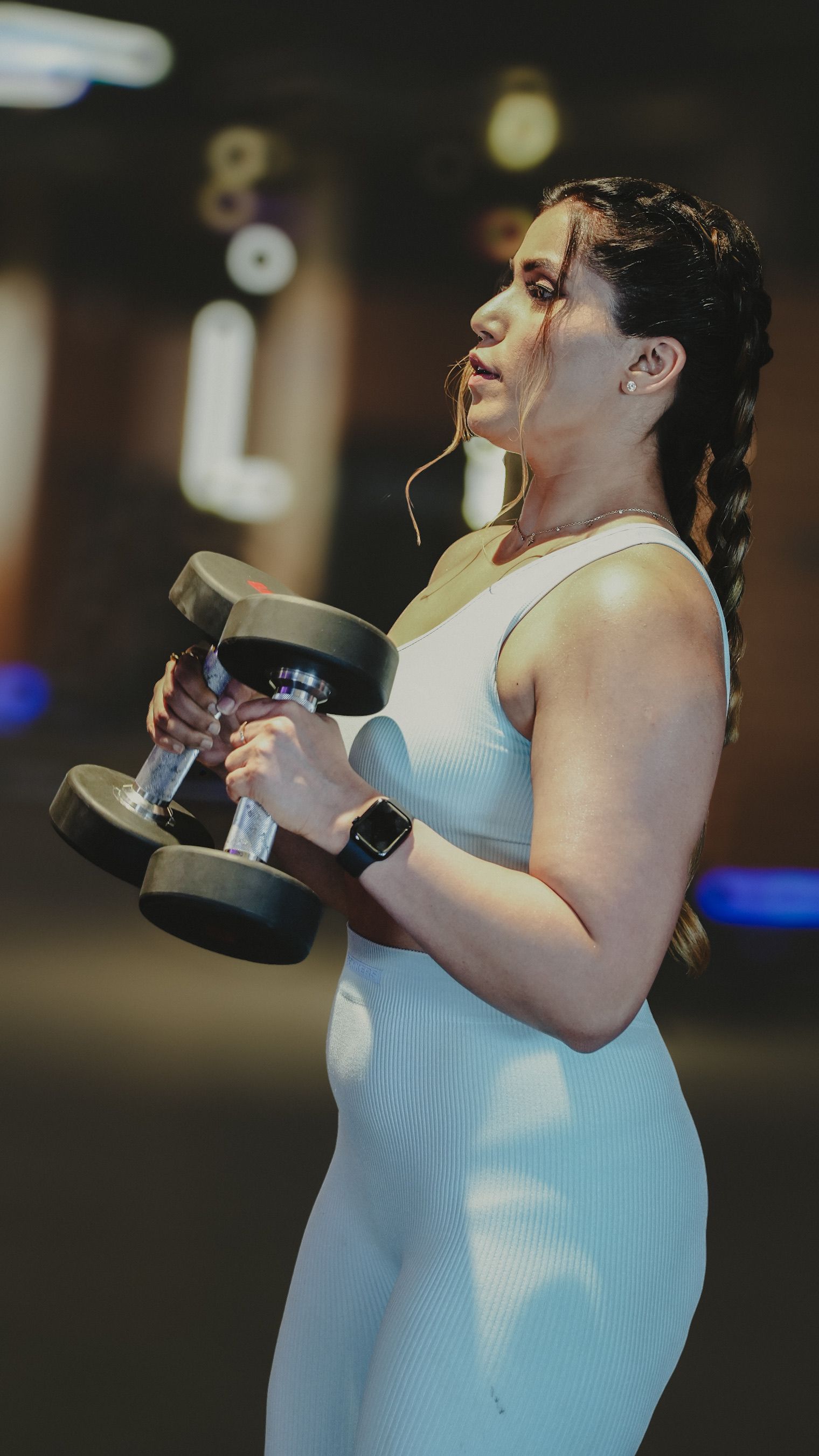Women lifting weight
