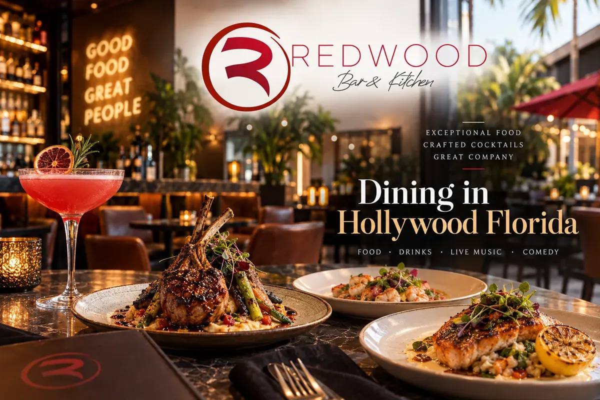 Dining in Hollywood Florida at Redwood Bar & Kitchen