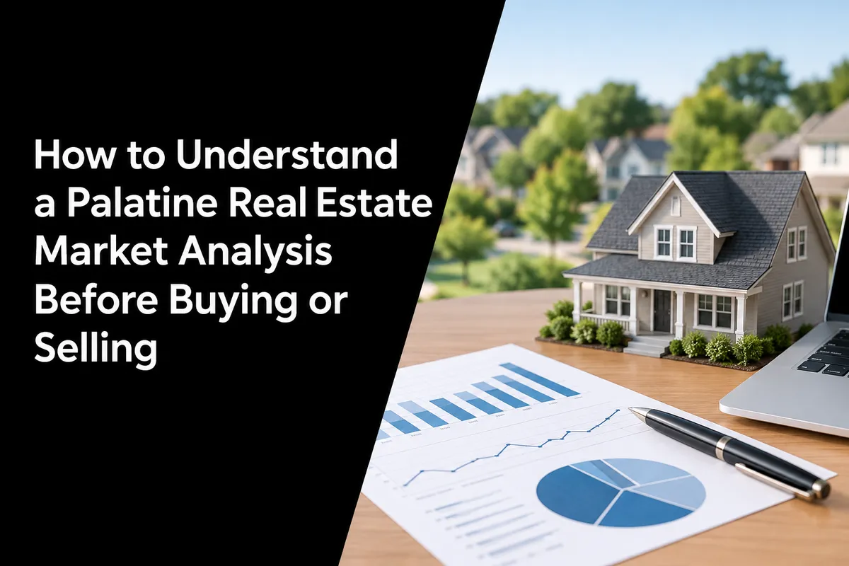 Palatine Illinois home in a residential neighborhood for a real estate market analysis
