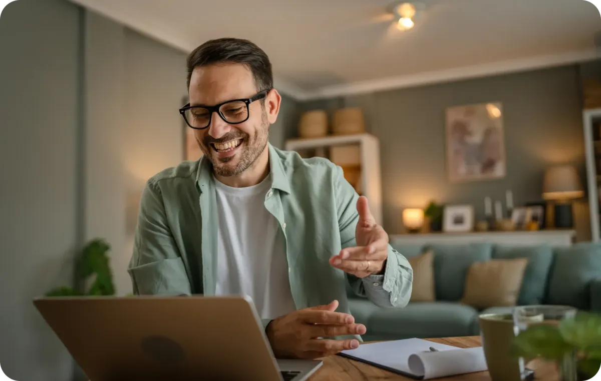 Business consulting meeting with Oshore supporting client growth remotely