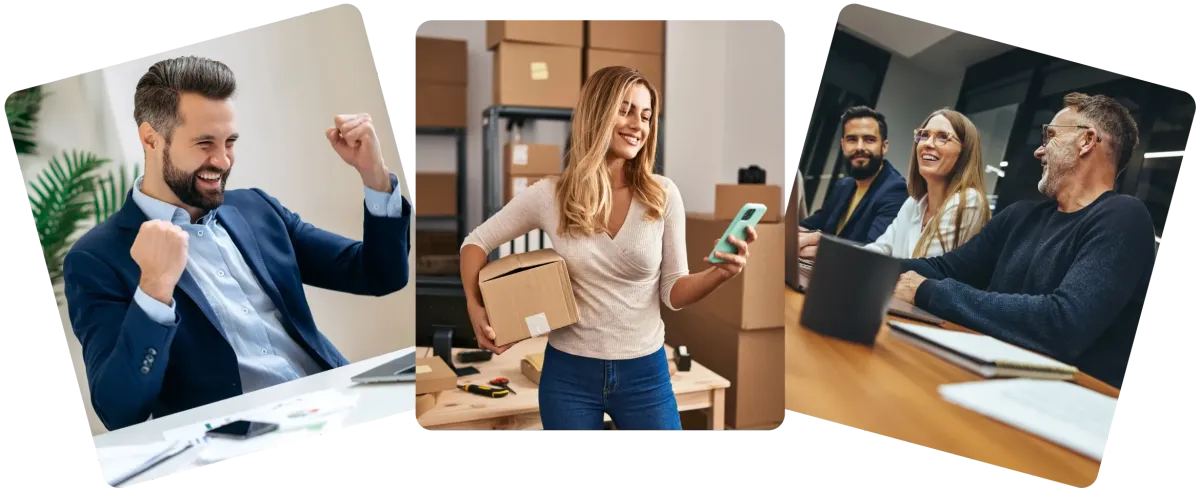 Offshore talent team working and collaborating in different professional environments