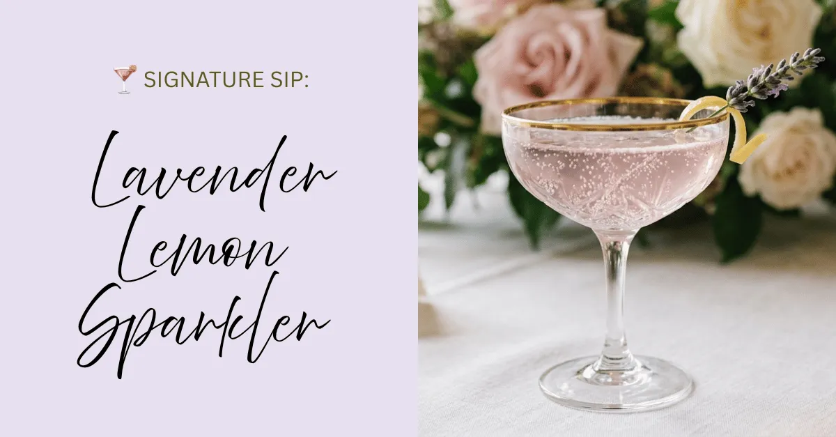 Something Borrowed, Something Blush: The Lavender Lemon Sparkler for Spring & Summer Weddings