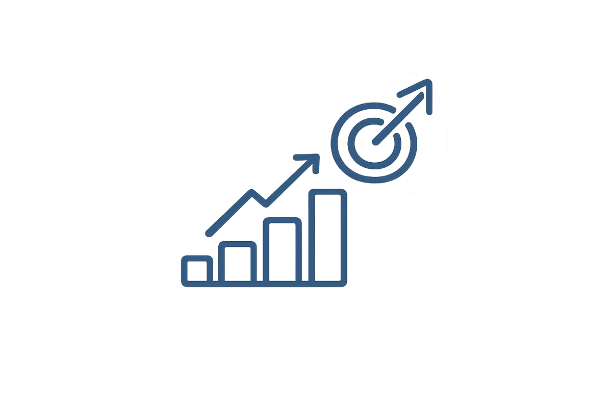 Organizational growth icon representing increasing financial management and reporting complexity.