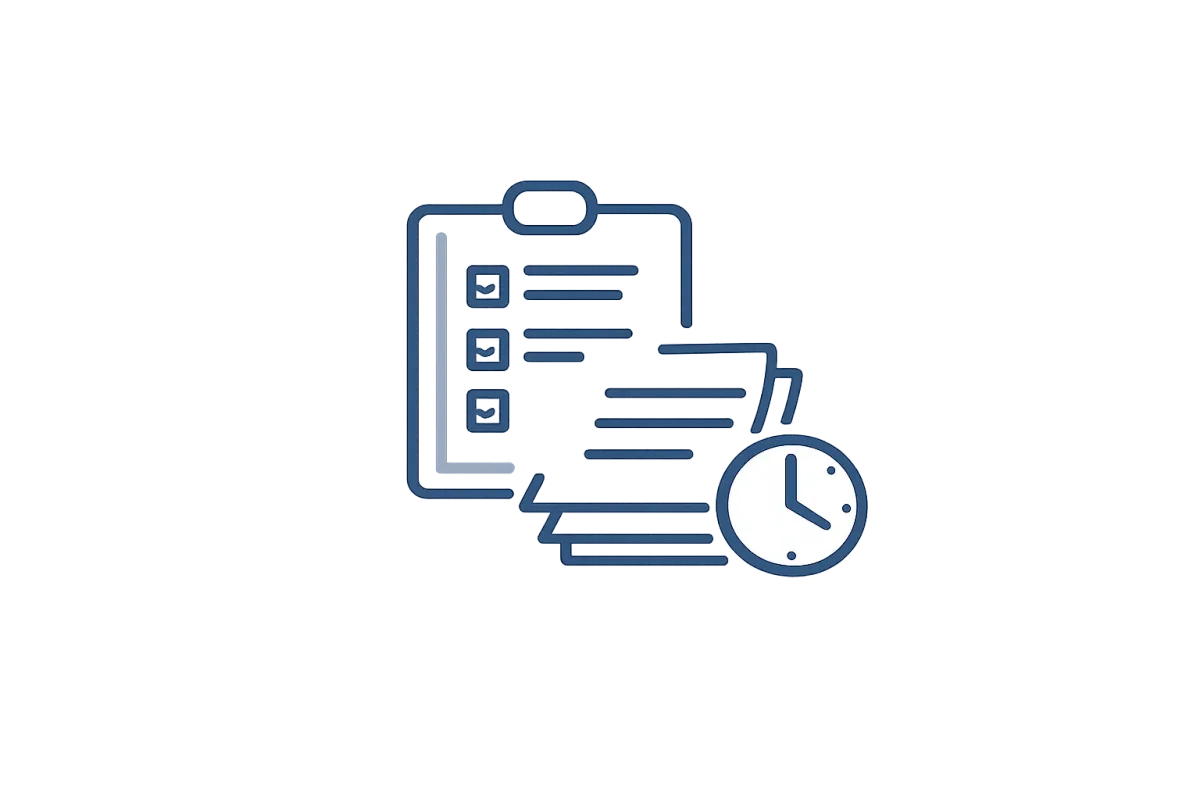Administrative workload icon representing nonprofit accounting and operational challenges.