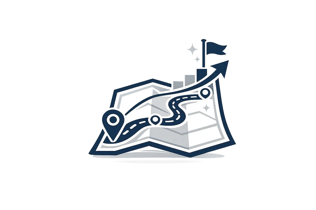Roadmap icon representing nonprofit strategic planning, budgeting, forecasting, and sustainable organizational growth.
